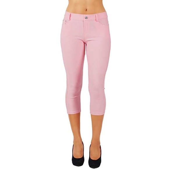 Yelete Pants - Jean Look Jeggings Tights Slim Fit Pull Up Pants 